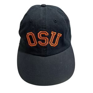 PINK OSU Baseball Hat Cap Women's Adjustable One-Size Oklahoma State Pokes Black